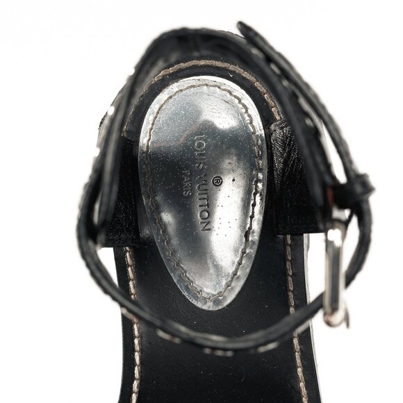 Louis Vuitton Passenger Monogram Calfskin Flat Sandals - Picture 9 of 10
